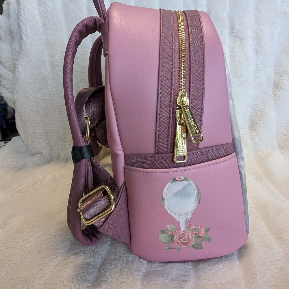 Loungefly Disney Beauty and the Beast Portrait Mini Backpack and Wallet Set - Picture 3 of 11